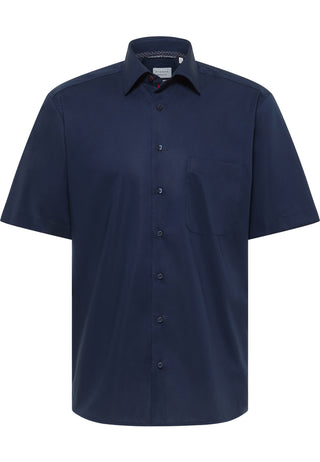 ETERNA COMFORT FIT Kurzarm Hemd - Midnight Sapphire - 1482-19-K181