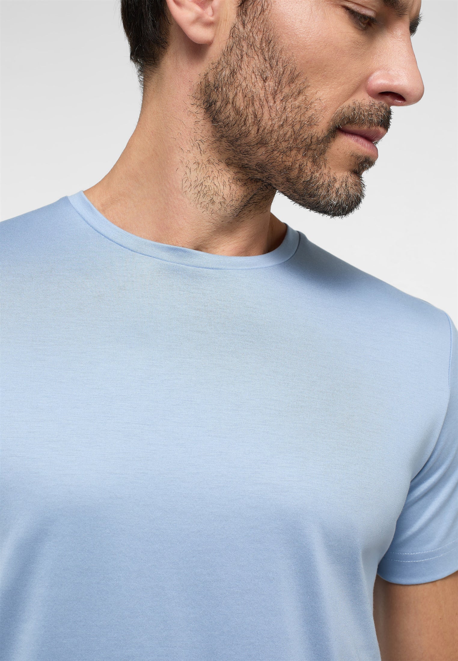 ETERNA 1863 Kurzarm T-Shirt - Sky Breeze Blue - 887-11-TINO von Eterna