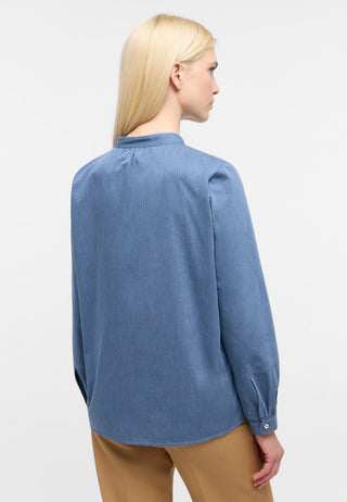 ETERNA LOOSE FIT Langarm Bluse - Indigo Shore Blue - 5515-18-D387