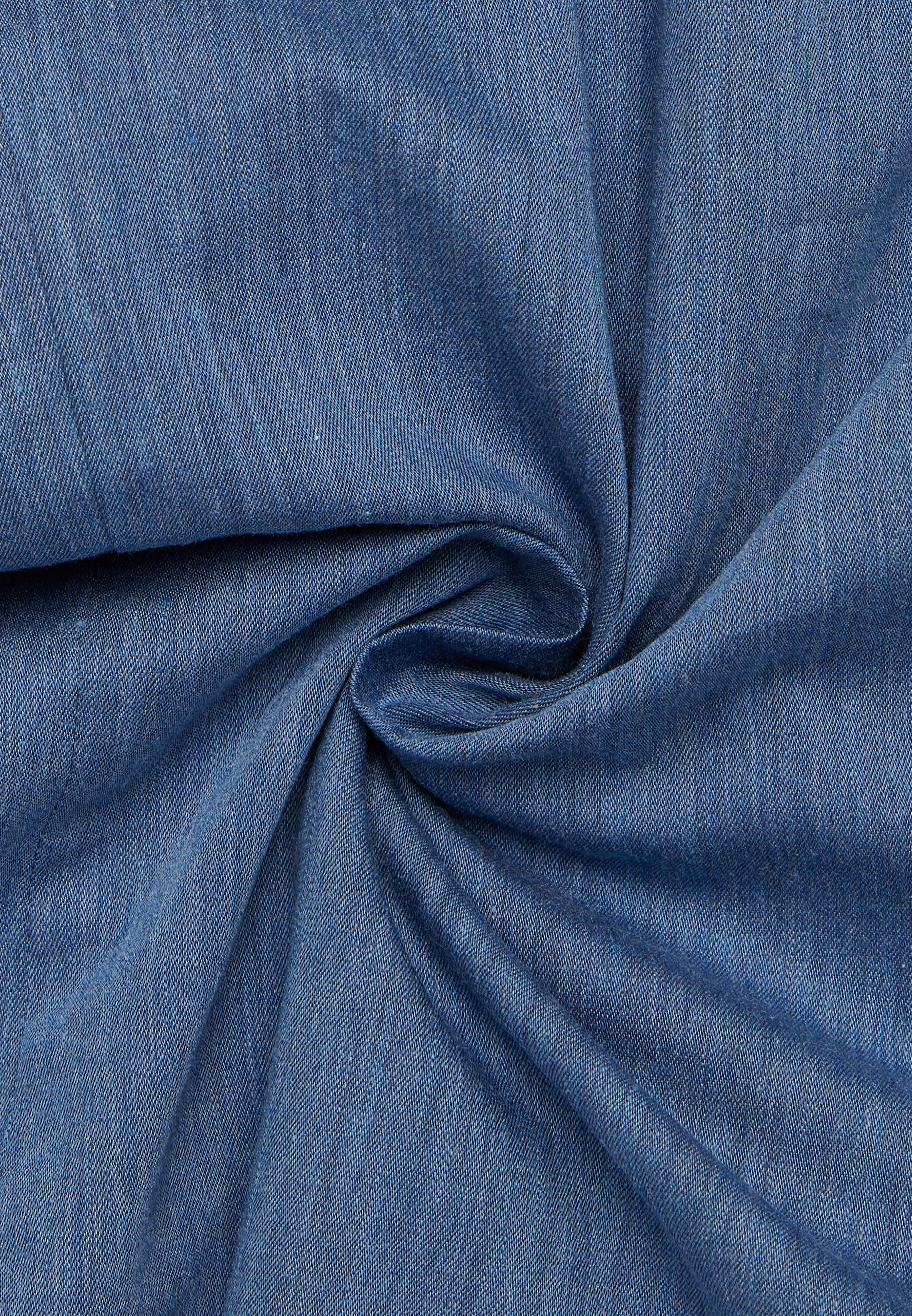 ETERNA LOOSE FIT Langarm Bluse - Indigo Shore Blue - 5515-18-D387 von Eterna