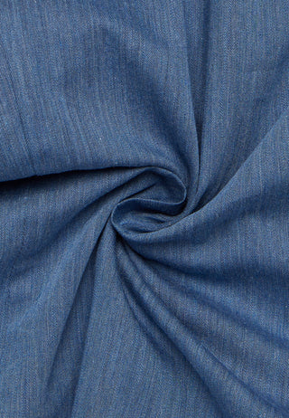 ETERNA LOOSE FIT Langarm Bluse - Indigo Shore Blue - 5515-18-D387