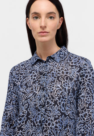 ETERNA Rita Bluse - Midnight Meadow Blue - 7880-19-D247