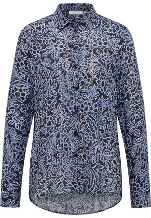 ETERNA Rita Bluse - Midnight Meadow Blue - 7880-19-D247