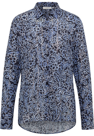 ETERNA Rita Bluse - Midnight Meadow Blue - 7880-19-D247
