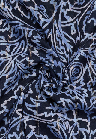 ETERNA Rita Bluse - Midnight Meadow Blue - 7880-19-D247