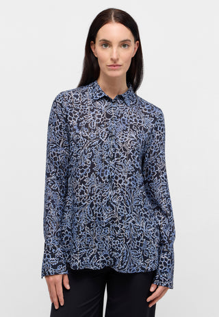 ETERNA Rita Bluse - Midnight Meadow Blue - 7880-19-D247