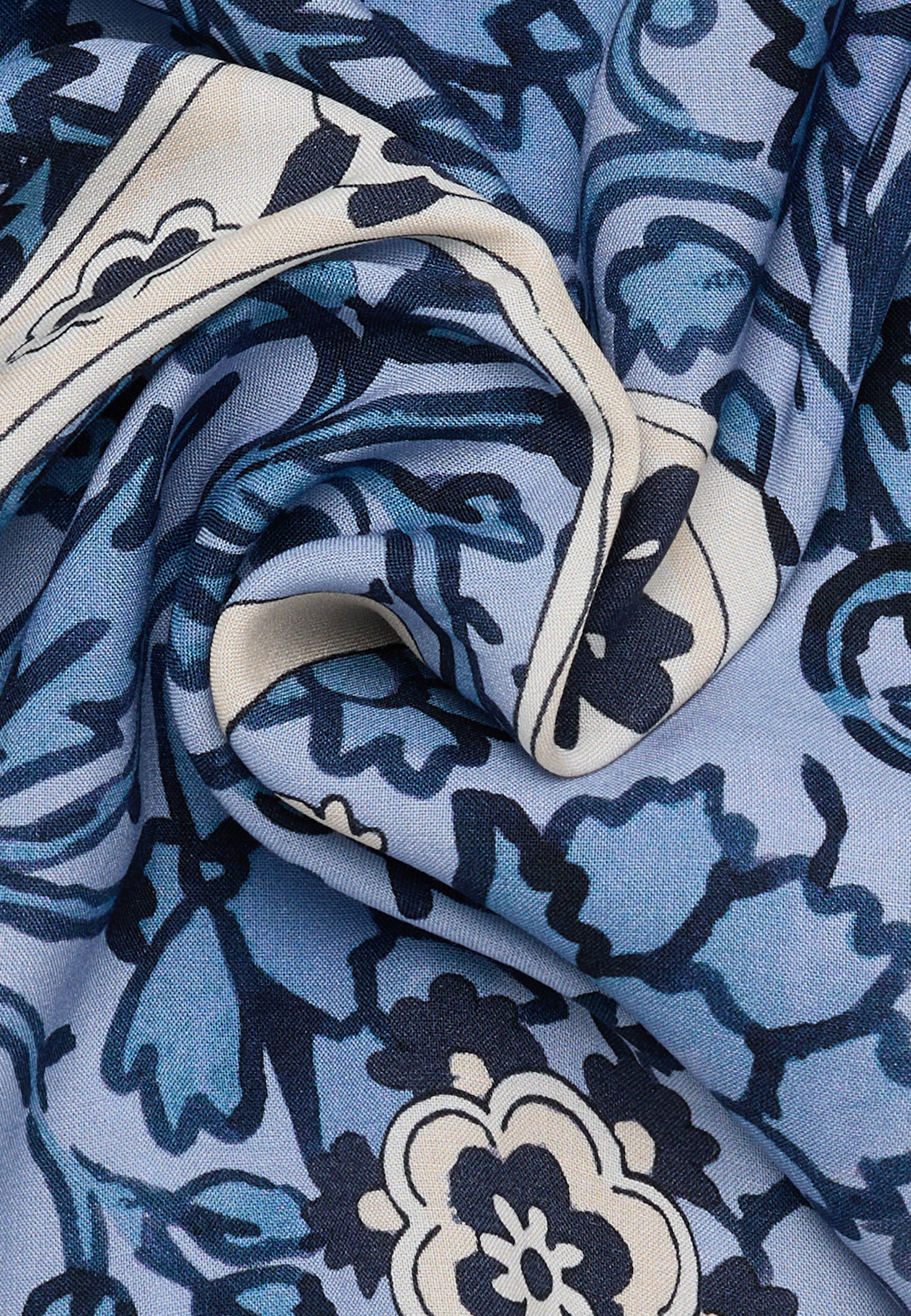 ETERNA LOOSE FIT Bluse - Paisley Shore Blue - 7877-14-D426