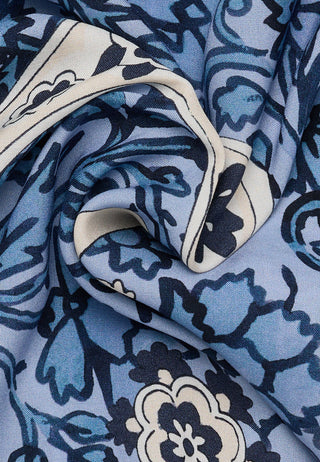 ETERNA LOOSE FIT Bluse - Paisley Shore Blue - 7877-14-D426