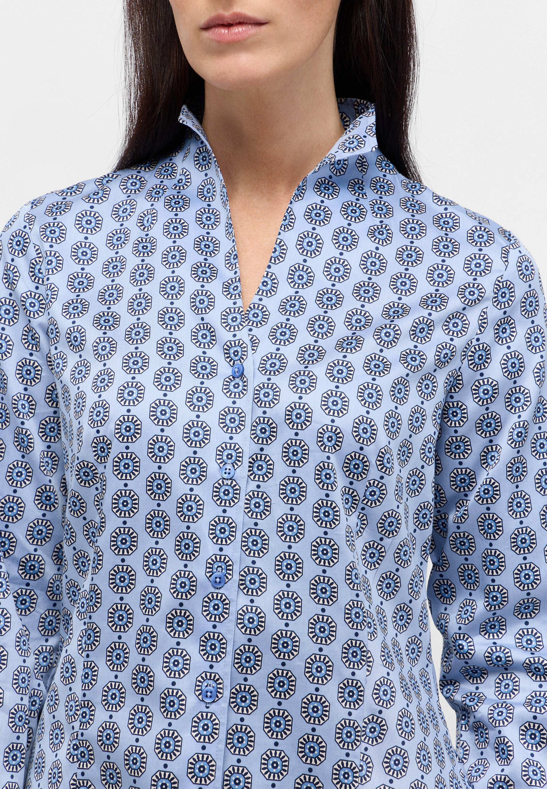 ETERNA Ruby Bluse - Pearl Blue Tile - 7876-14-D266 von Eterna