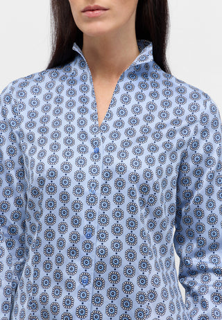 ETERNA Ruby Bluse - Pearl Blue Tile - 7876-14-D266