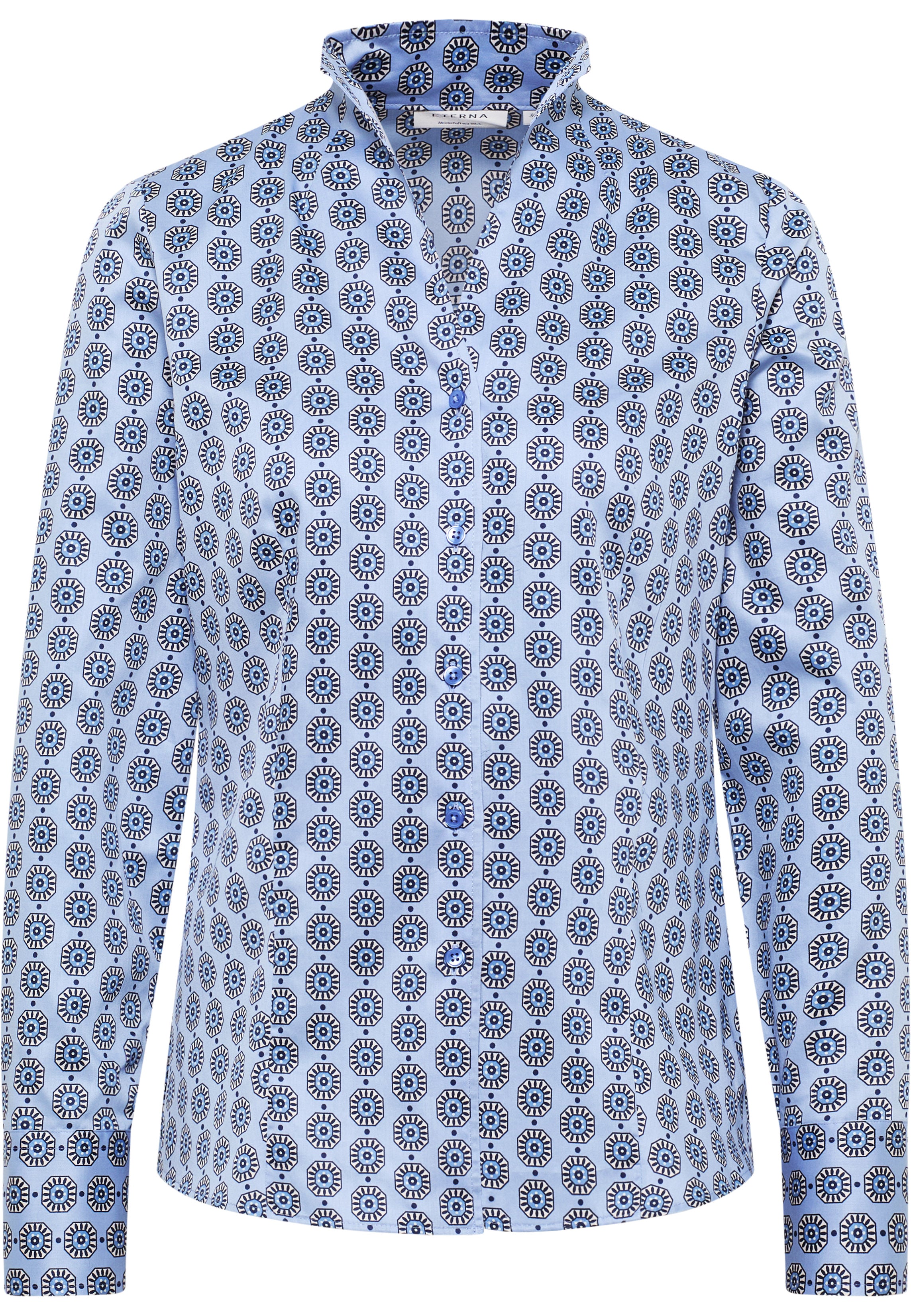 ETERNA Ruby Bluse - Pearl Blue Tile - 7876-14-D266