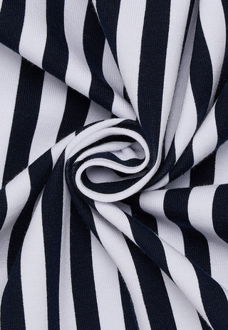 ETERNA FITTED Langarm Bluse - Nautical Stripe White - 6308-19-DF56