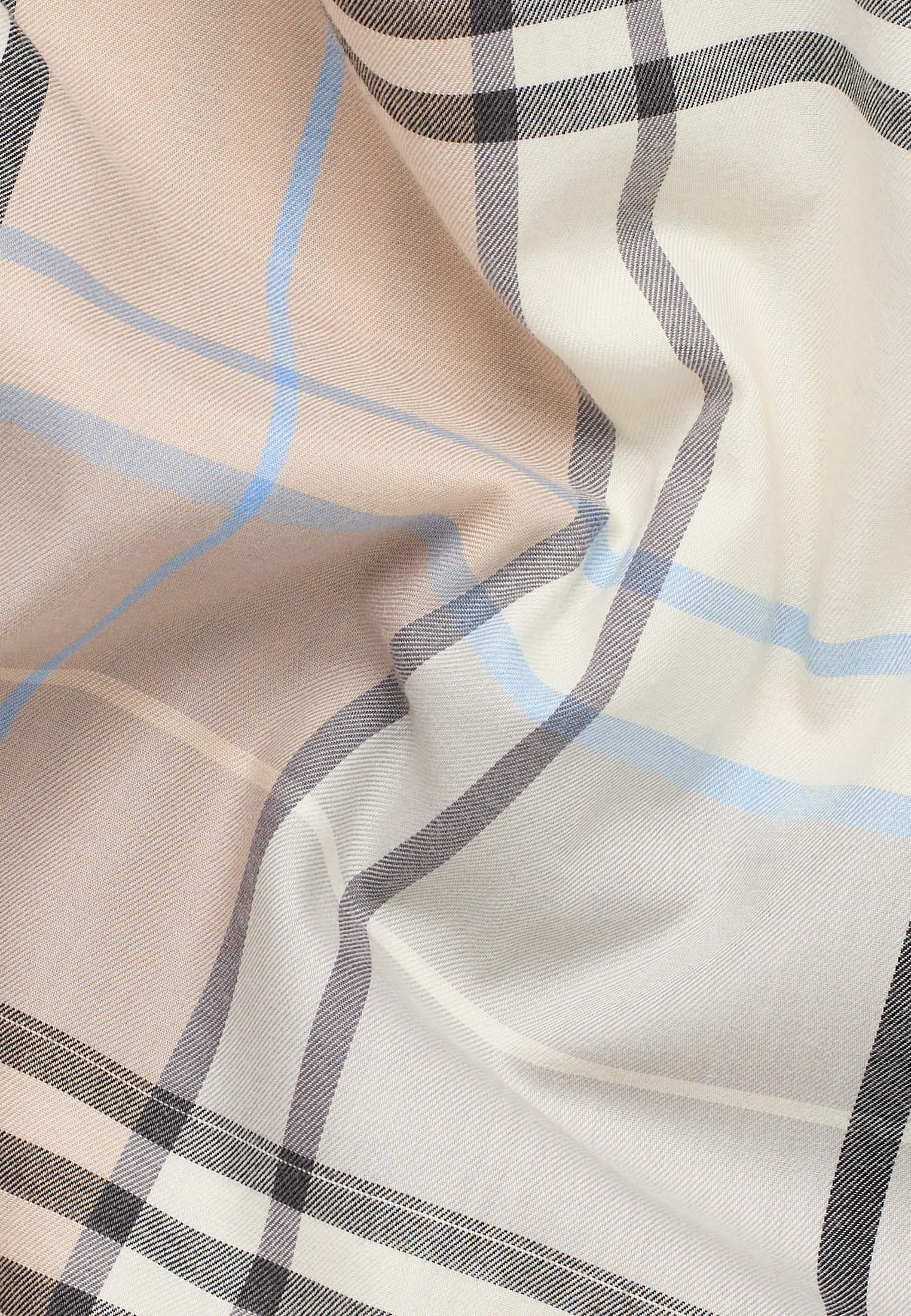 ETERNA REGULAR FIT Flanellbluse - Sandstone Check - 6321-81-D775 von Eterna