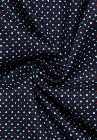 ETERNA MODERN FIT Kurzarm Hemd - Twill Dotted Navy - 1363-50-C181
