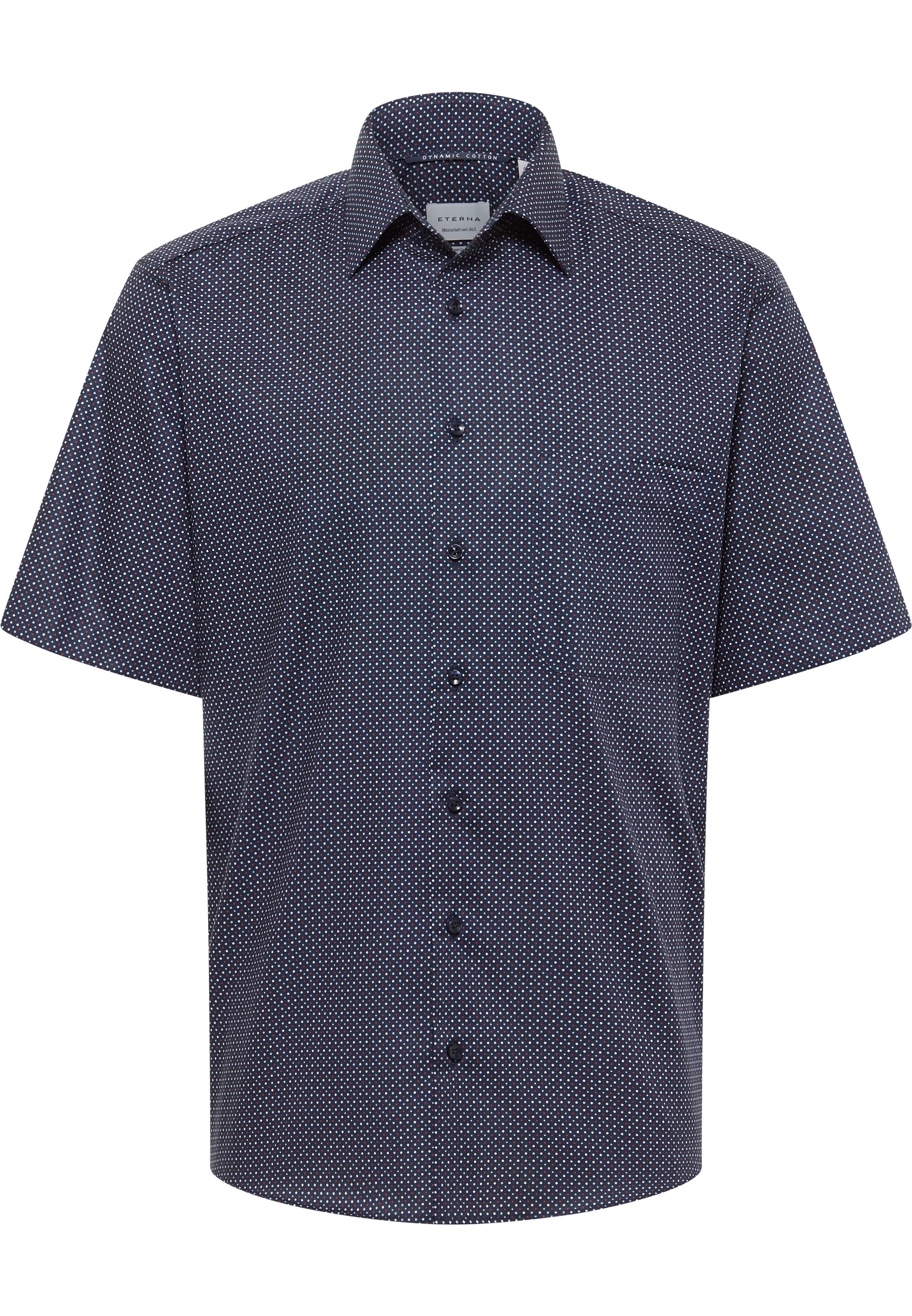 ETERNA COMFORT FIT Kurzarm Hemd rosa popeline 1363-50-K181 - Dynamic Cotton