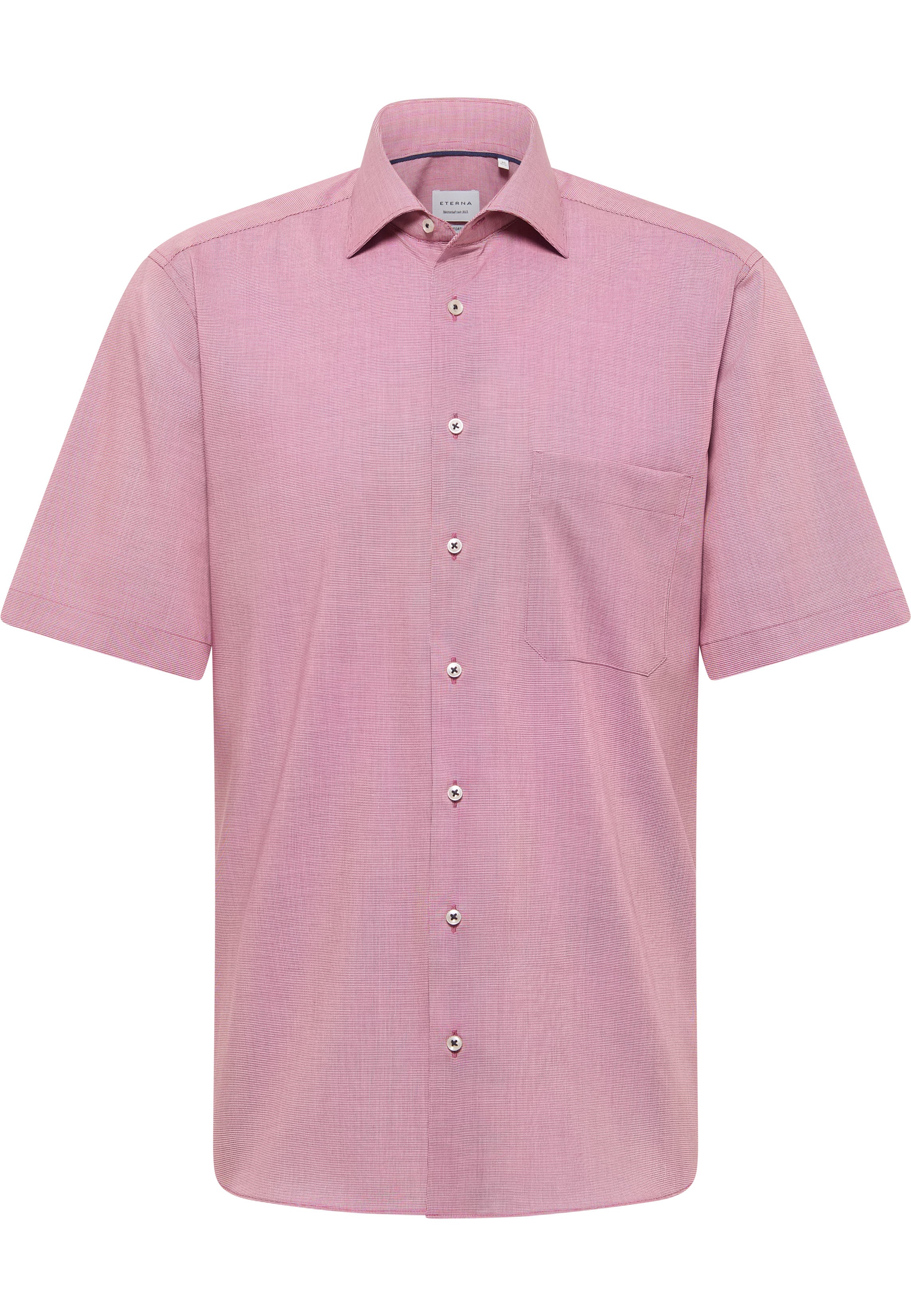 ETERNA COMFORT FIT Kurzarm Hemd rosa kariert 1364-50-KB9K