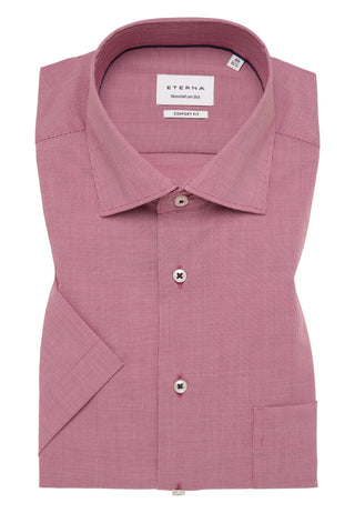 ETERNA COMFORT FIT Kurzarm Hemd rosa kariert 1364-50-KB9K