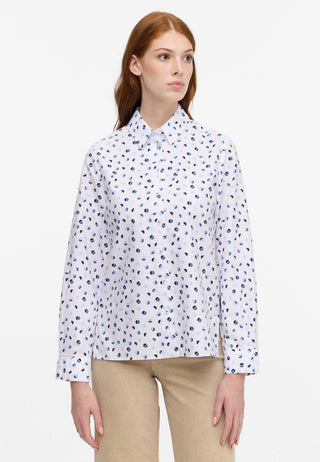 ETERNA Loose Fit Langarm Bluse - Nordic Sky Confetti - 7137-19-D325