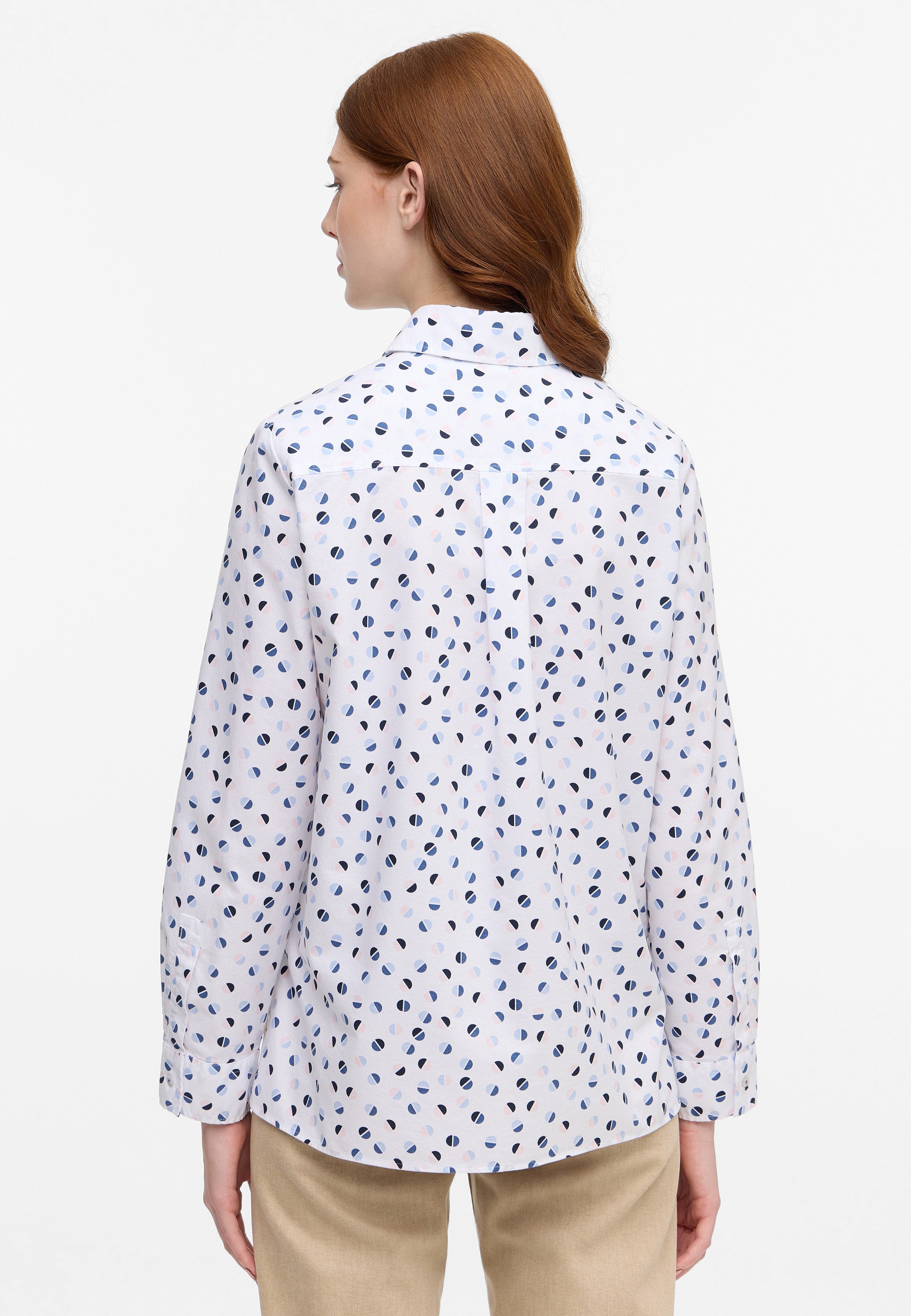 ETERNA Loose Fit Langarm Bluse - Nordic Sky Confetti - 7137-19-D325 von Eterna