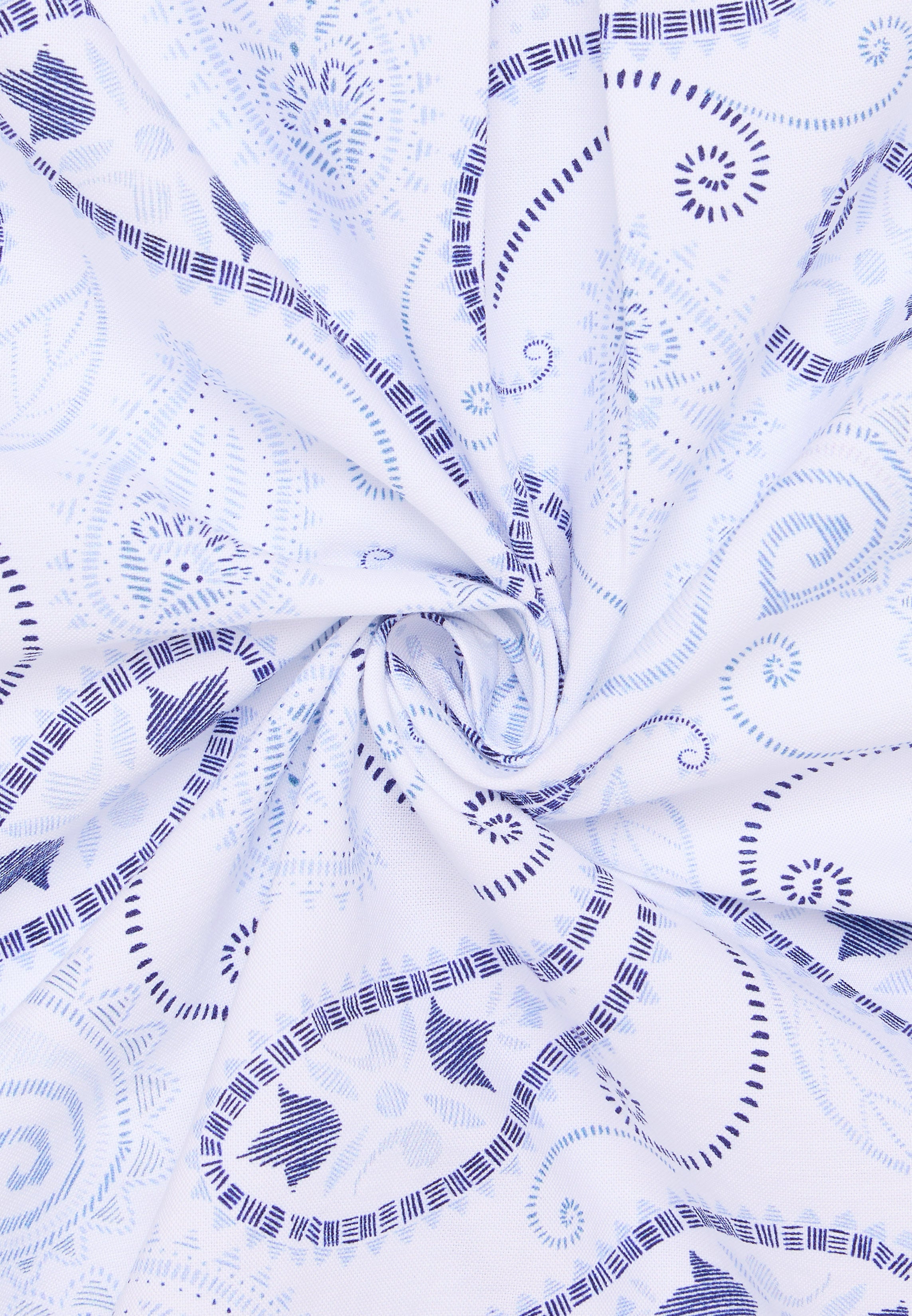 ETERNA REGULAR FIT Bluse - Sky Paisley White - 7139-19-D935 von Eterna