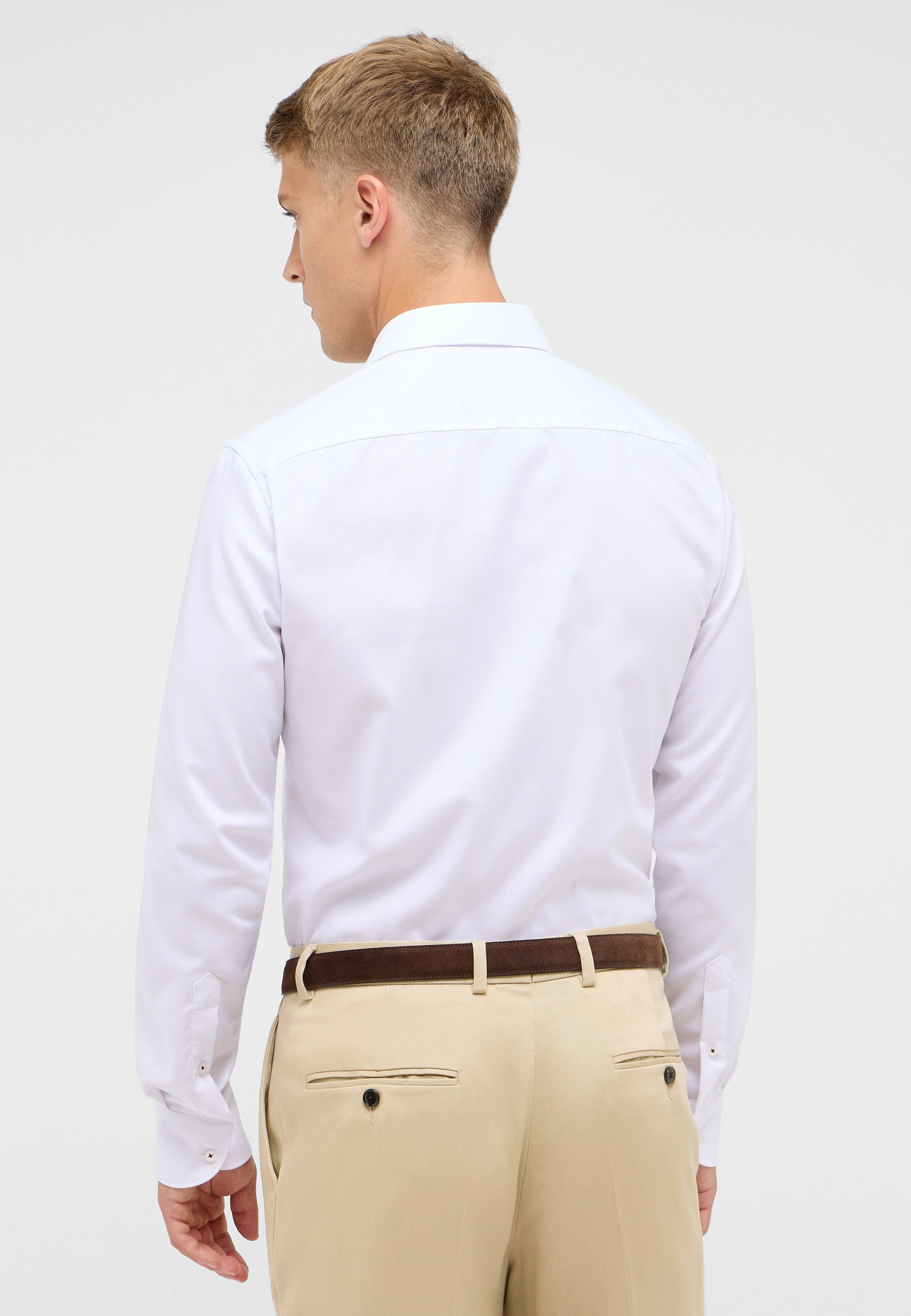 ETERNA Slim Fit Langarm Hemd - Frosted Ivory - 8464-00-F171 von Eterna