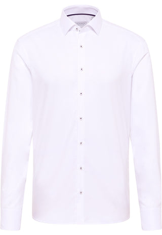 ETERNA Slim Fit Langarm Hemd - Frosted Ivory - 8464-00-F171