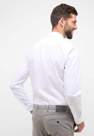 ETERNA SLIM FIT Langarm Hemd - Cloud White Popeline - 1100-00-F170