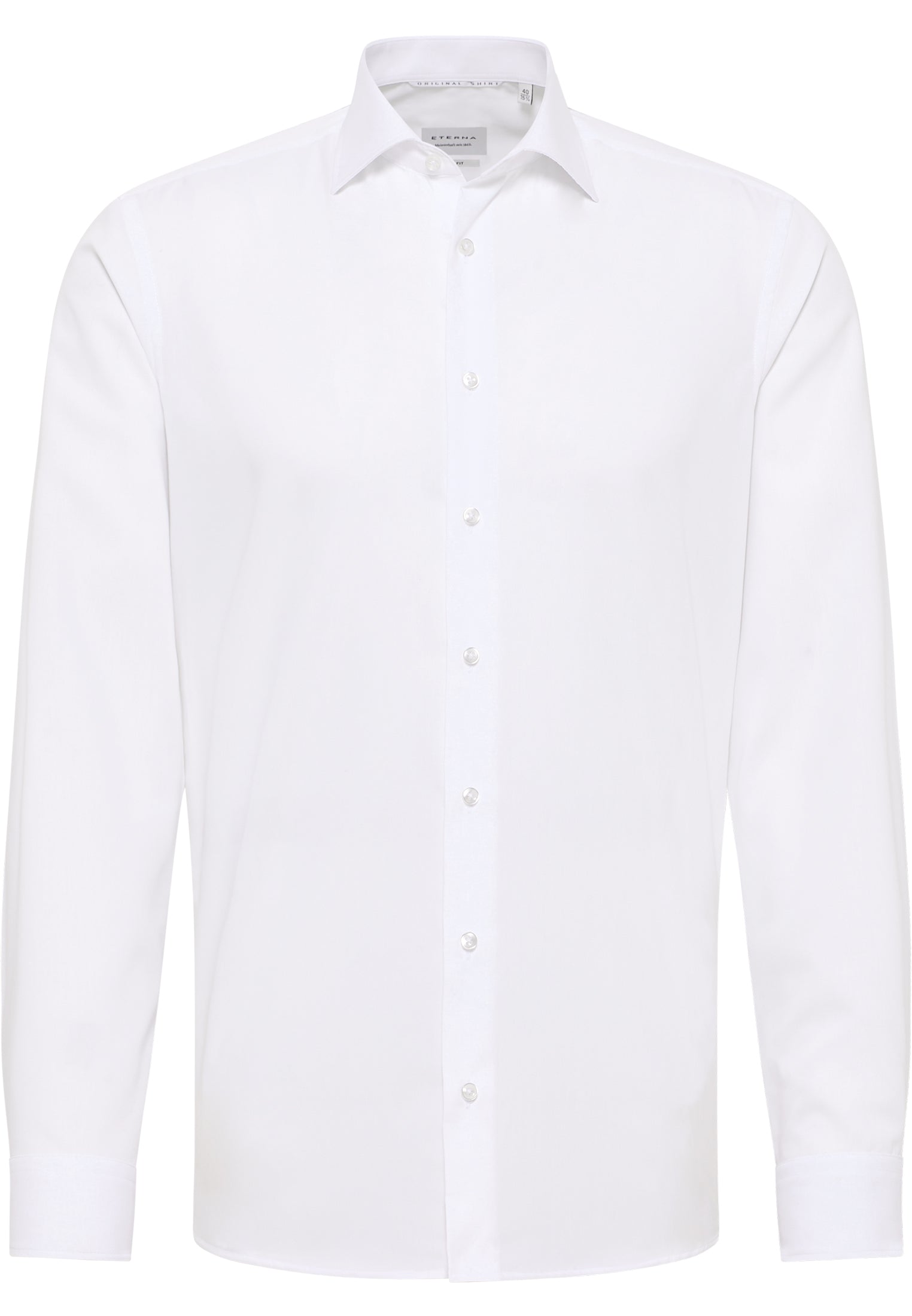 ETERNA SLIM FIT Langarm Hemd - Cloud White Popeline - 1100-00-F170