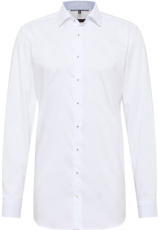 ETERNA SUPER SLIM Performance Shirt Langarm Hemd - Glacier White Poplin - 3372-00-Z141