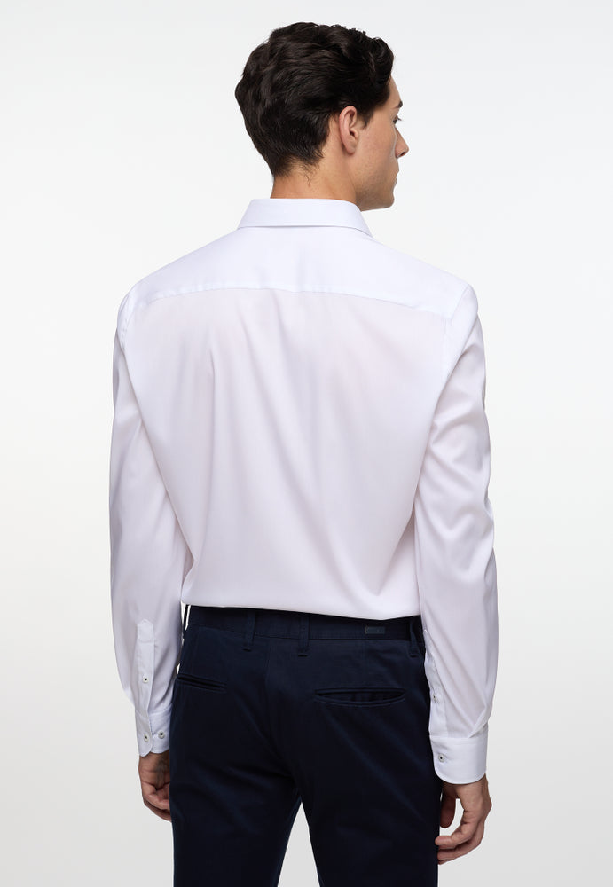 ETERNA SUPER SLIM Performance Shirt Langarm Hemd - Glacier White Poplin - 3372-00-Z141 von Eterna