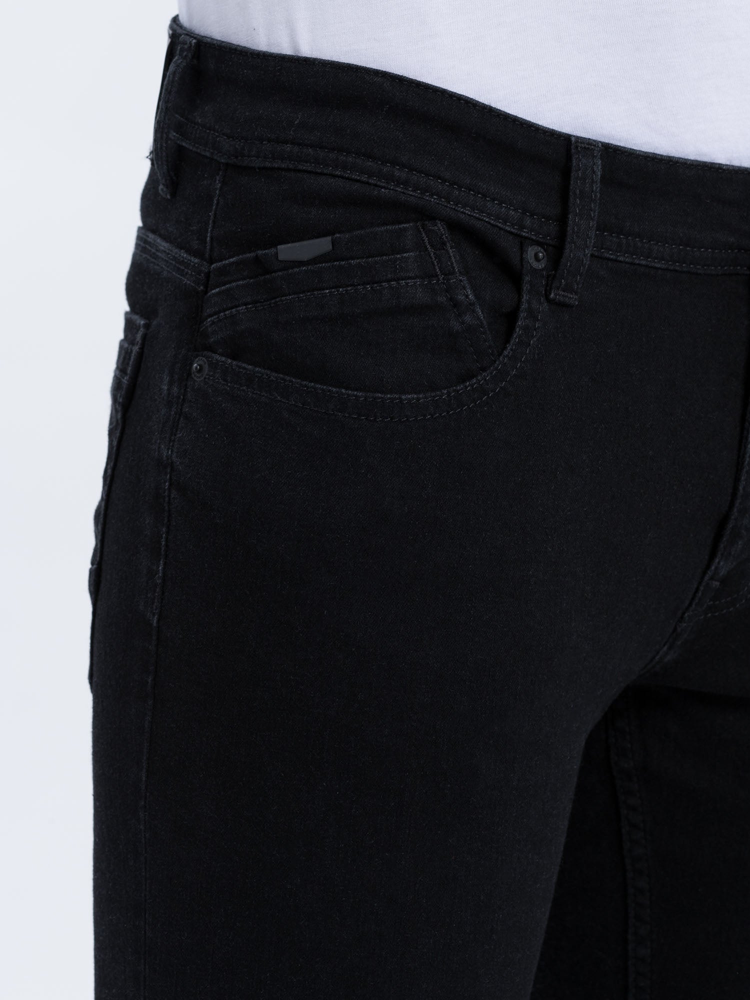 CROSS JEANS Jimi Five-Pocket - Night Graphite Black - F163-045 von Cross Jeans
