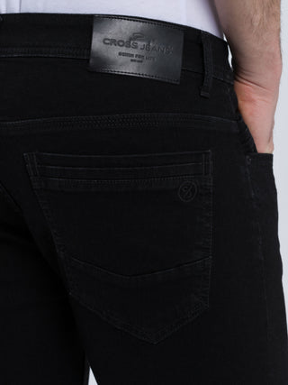 CROSS JEANS Jimi Five-Pocket - Night Graphite Black - F163-045