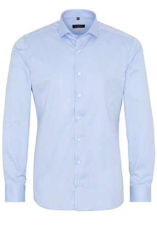 ETERNA SLIM FIT Cover Shirt - Misty Harbor Blue - 8817-10-F182
