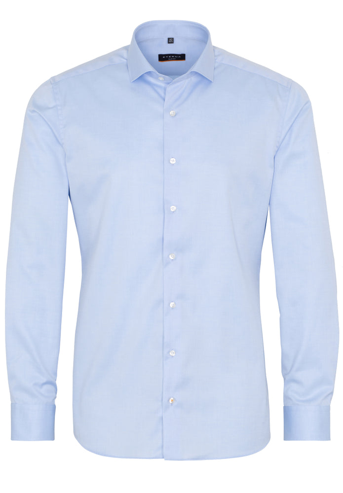 ETERNA SLIM FIT Cover Shirt - Misty Harbor Blue - 8817-10-F182