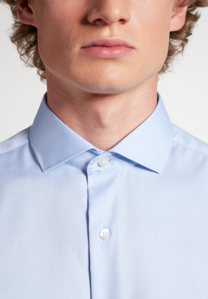ETERNA SLIM FIT Cover Shirt - Misty Harbor Blue - 8817-10-F182 von Eterna