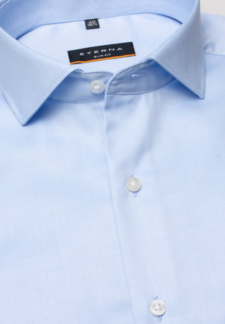 ETERNA SLIM FIT Cover Shirt - Misty Harbor Blue - 8817-10-F182