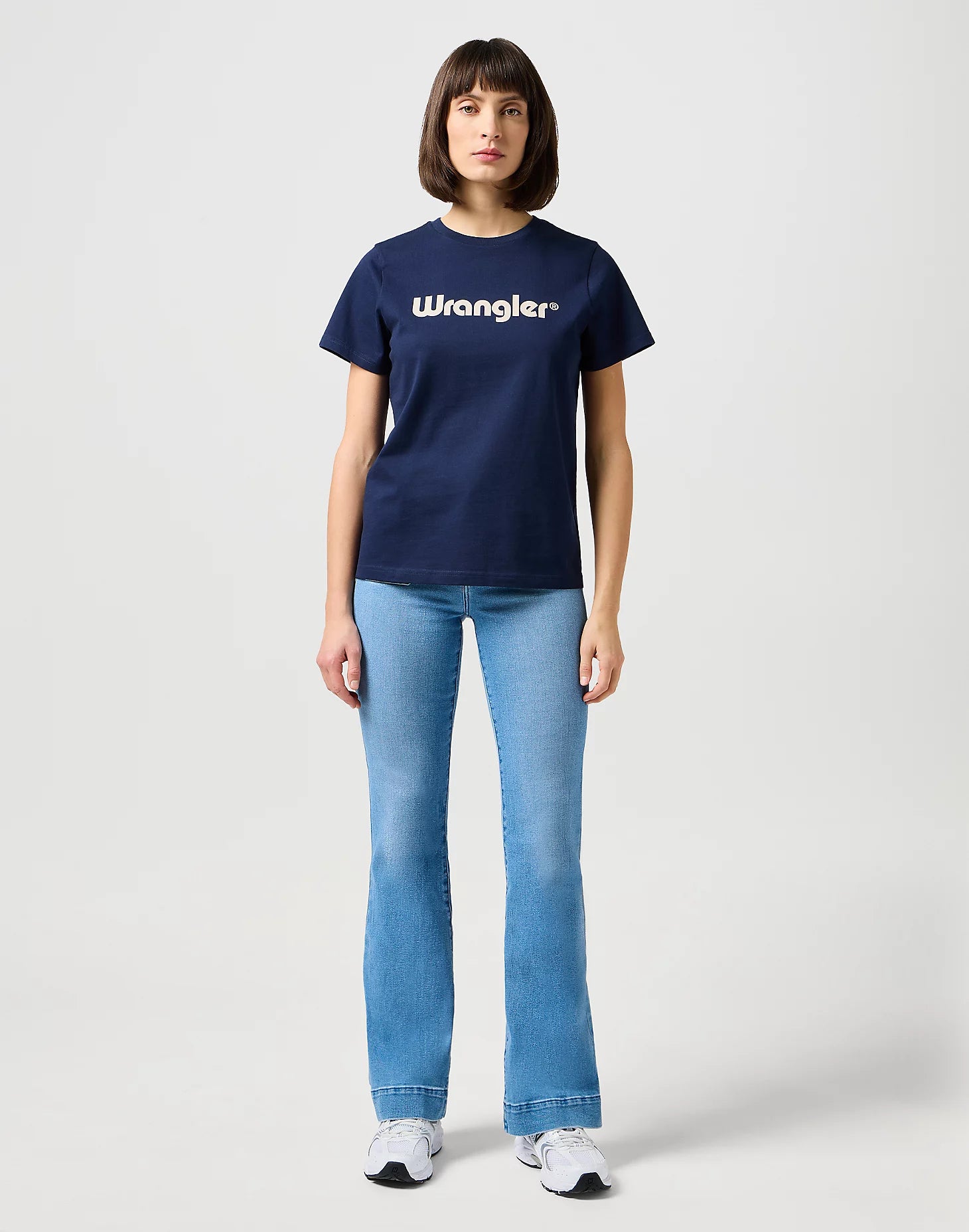 WRANGLER Flare Schlaghose - Coastal Sky Blue - 112332420 von Wrangler