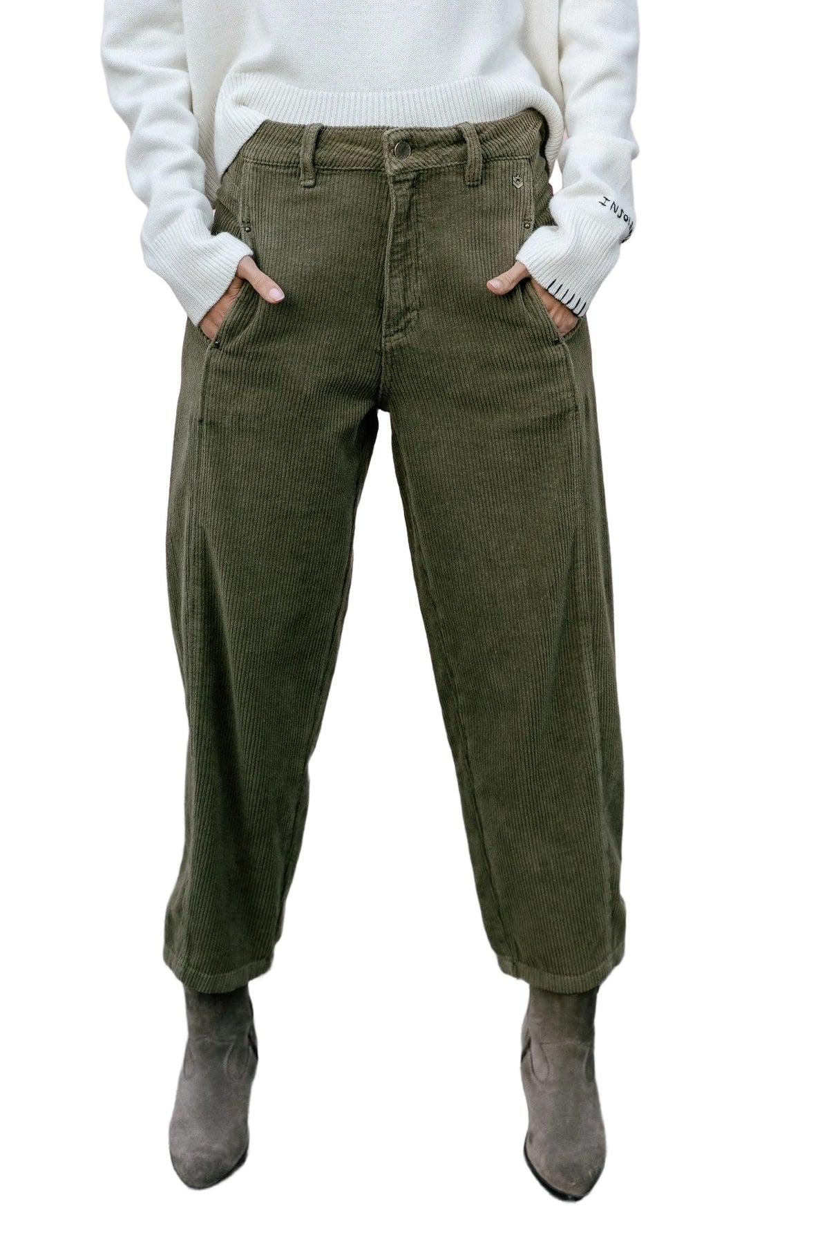 FREEMAN T. PORTER ROSALIA VELUTO Chino - Olive Timber Green - 25142 VELU.F493
