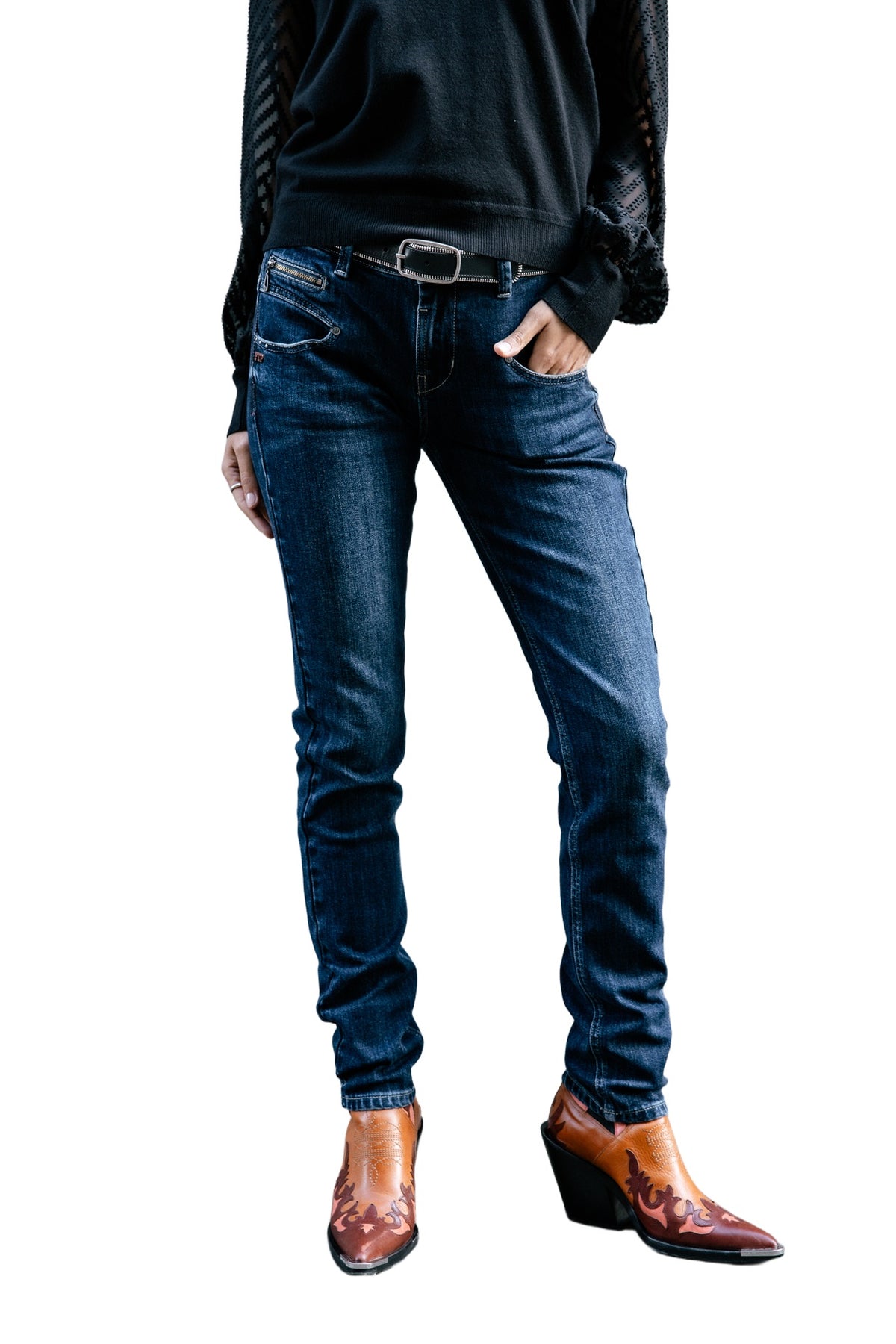 FREEMAN T. PORTER Alexa High Waist S-SDM battle - Indigo Stardust - 25874 6022.F2302