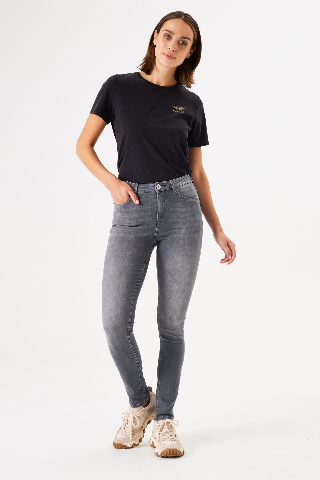 GARCIA Jeans Celia Jeans - Silver Stone Grey - 244.3339 von Garcia Jeans