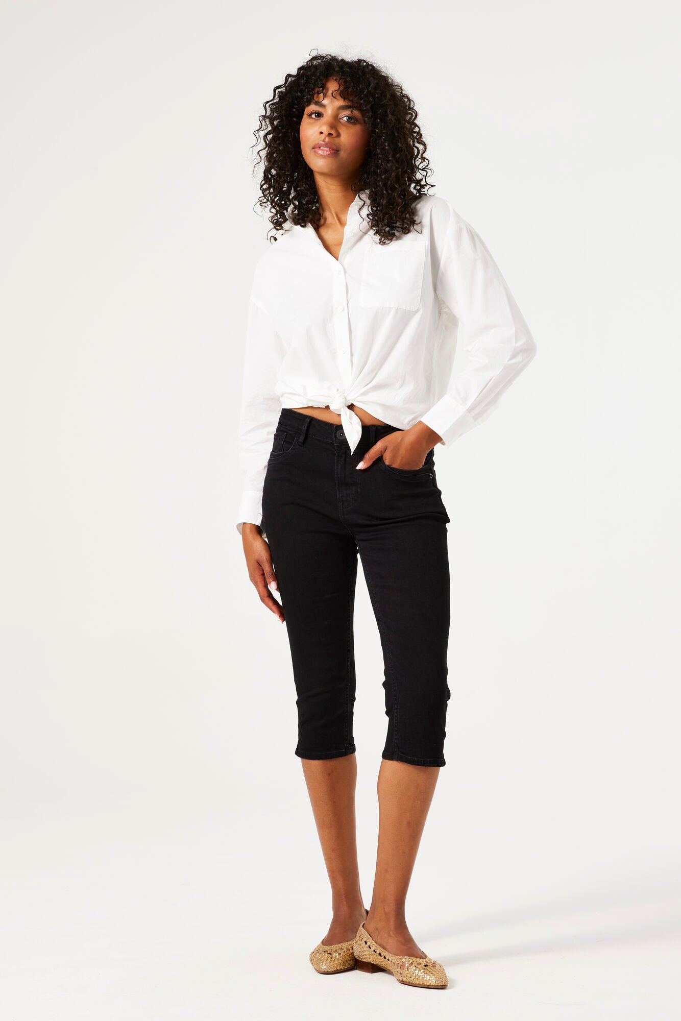 GARCIA JEANS Celia Capri Slim - Night Shadow Black - 281.3770 von Garcia Jeans