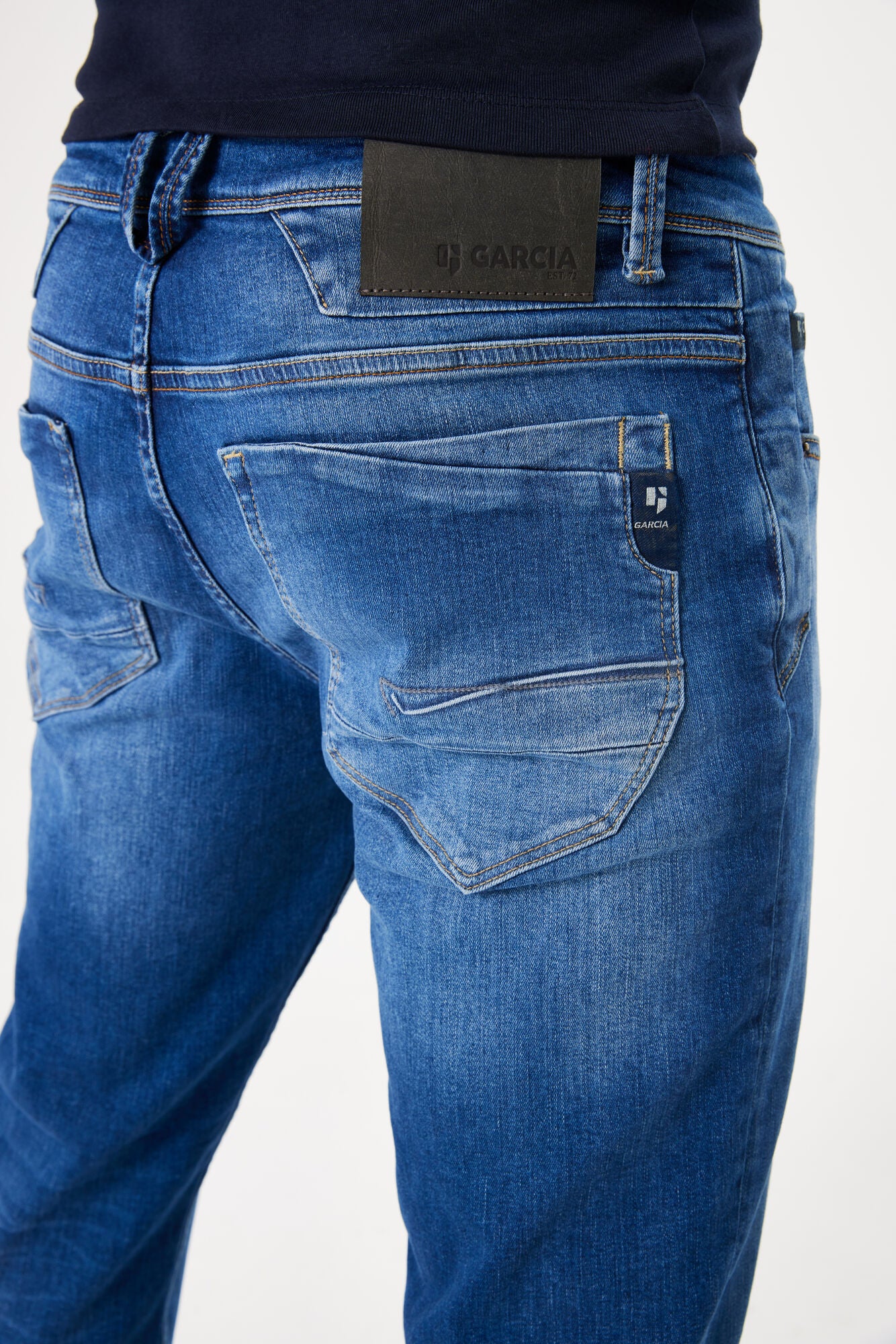 GARCIA JEANS Rocko Straight - Ocean Shadow Blue - 691.3989