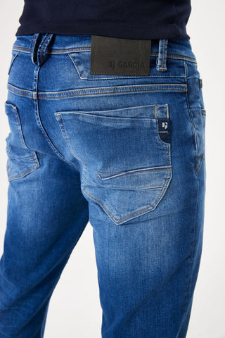 GARCIA JEANS Rocko Straight - Ocean Shadow Blue - 691.3989