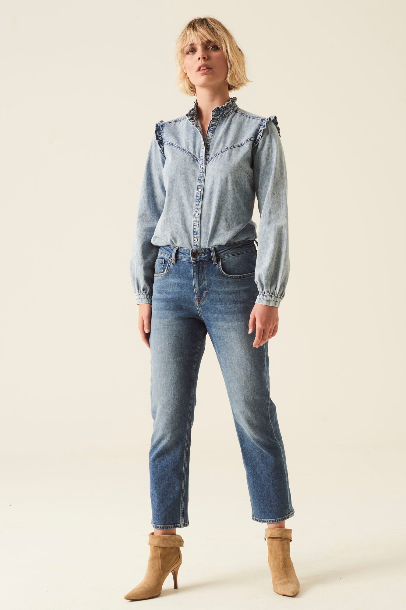 GARCIA JEANS Luisa Straight Jeans - Saltwater Denim - 295.5132