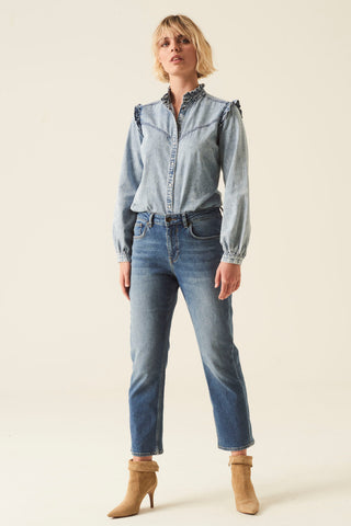 GARCIA JEANS Luisa Straight Jeans - Saltwater Denim - 295.5132