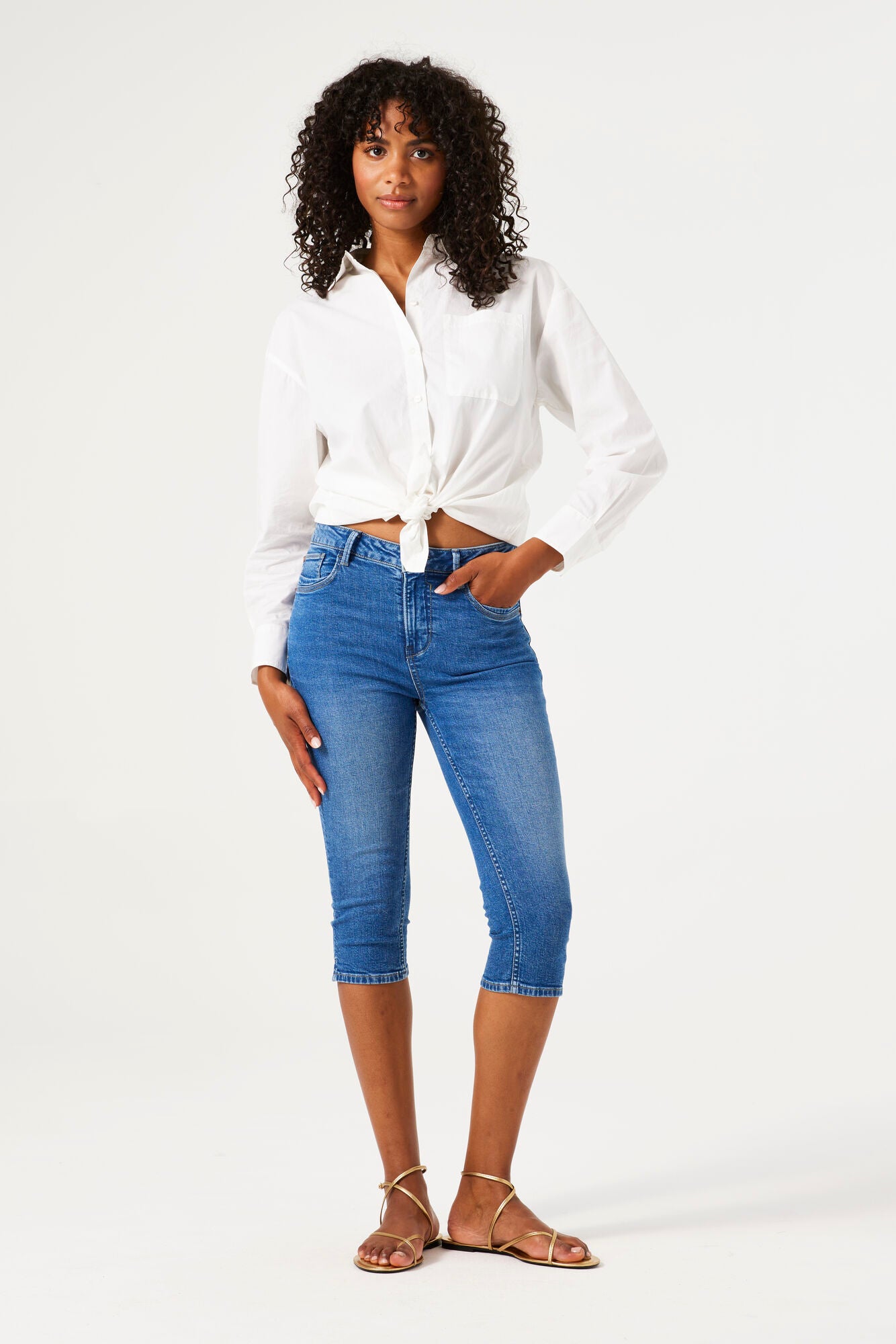 GARCIA JEANS Celia Capri Slim - Ocean Breeze Blue - 281.5192 von Garcia Jeans