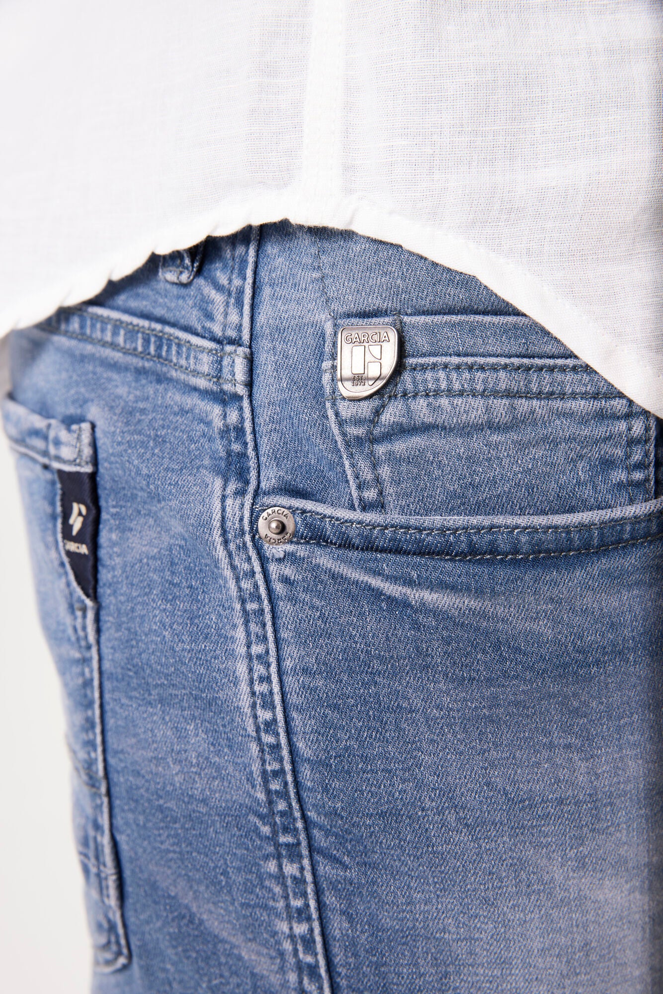 GARCIA JEANS Savio Short - Shorewashed Blue - 635.7097