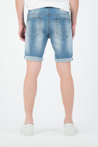 Short GARCIA RUSSO bleu clair usé 615.7158 - Acqua Denim
