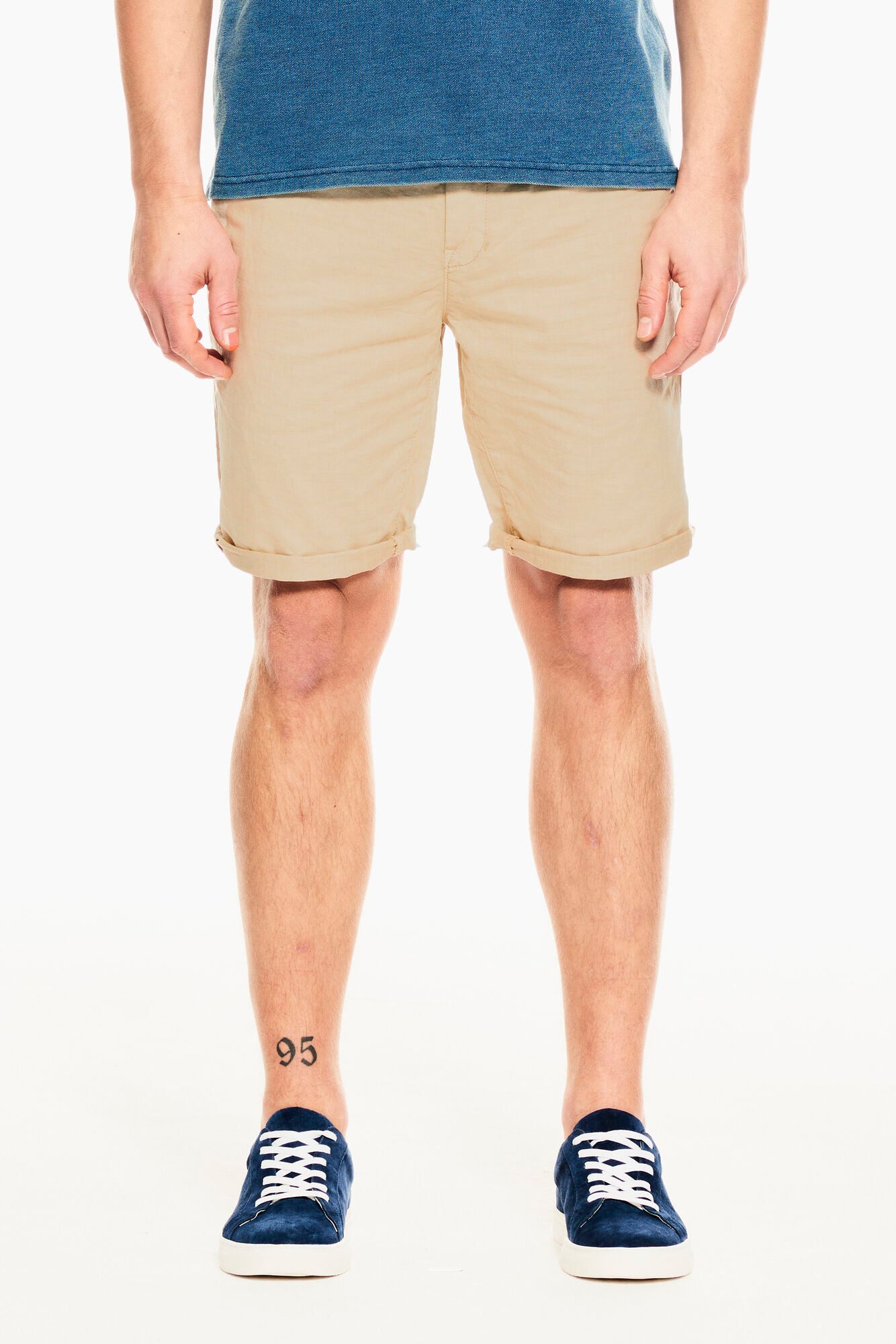 GARCIA SANTO Herren Chino-Shorts - Sandstone Dawn - GS110353.3031