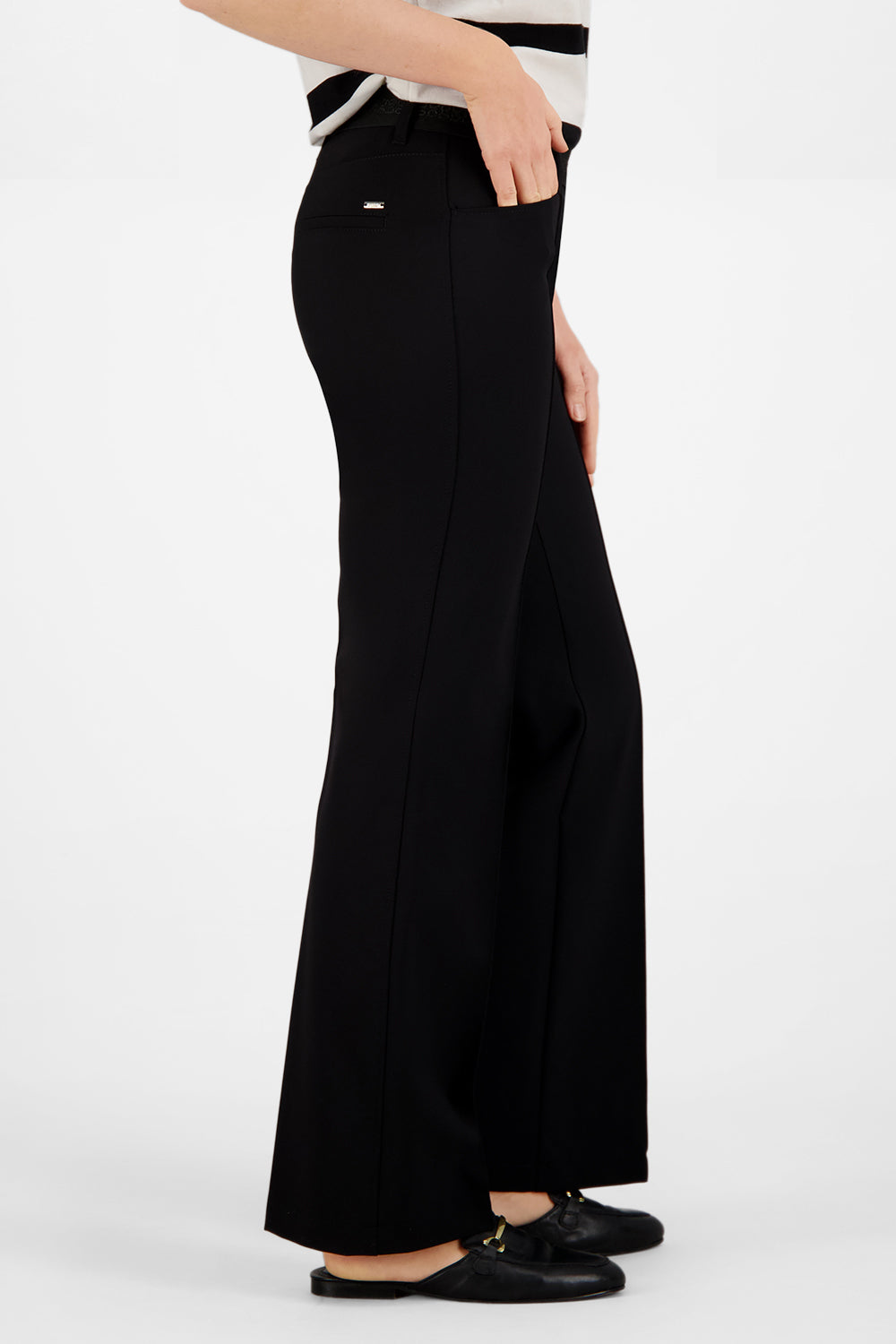 ATELIER GARDEUR Zilla Bootcut Schlupfhose - Noir Elegance - ZILLA2 602471.1099 von Atelier Gardeur